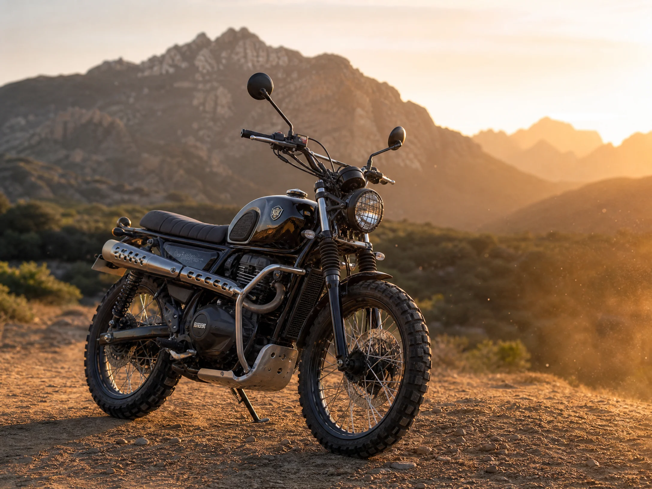 越野风‍格Scrambler改装机车